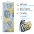 thumbnail image 2 of Blue and Yellow Floral Pattern Hot Yoga Mat Towel Non Slip for Hot Yoga - Quick-Drying Yoga Mat Cover with 4 Corner Pockets with Travel Bag - Hot Yoga Towel Non Slip 70"x26", 2 of 6