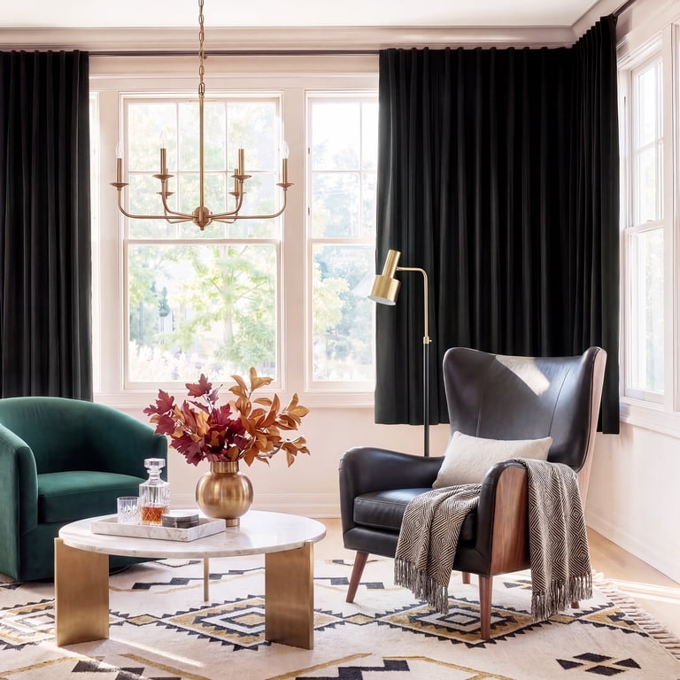 NICETOWN 100% Blackout Curtains, 52"W x 63"L, Set of 2 photo 5