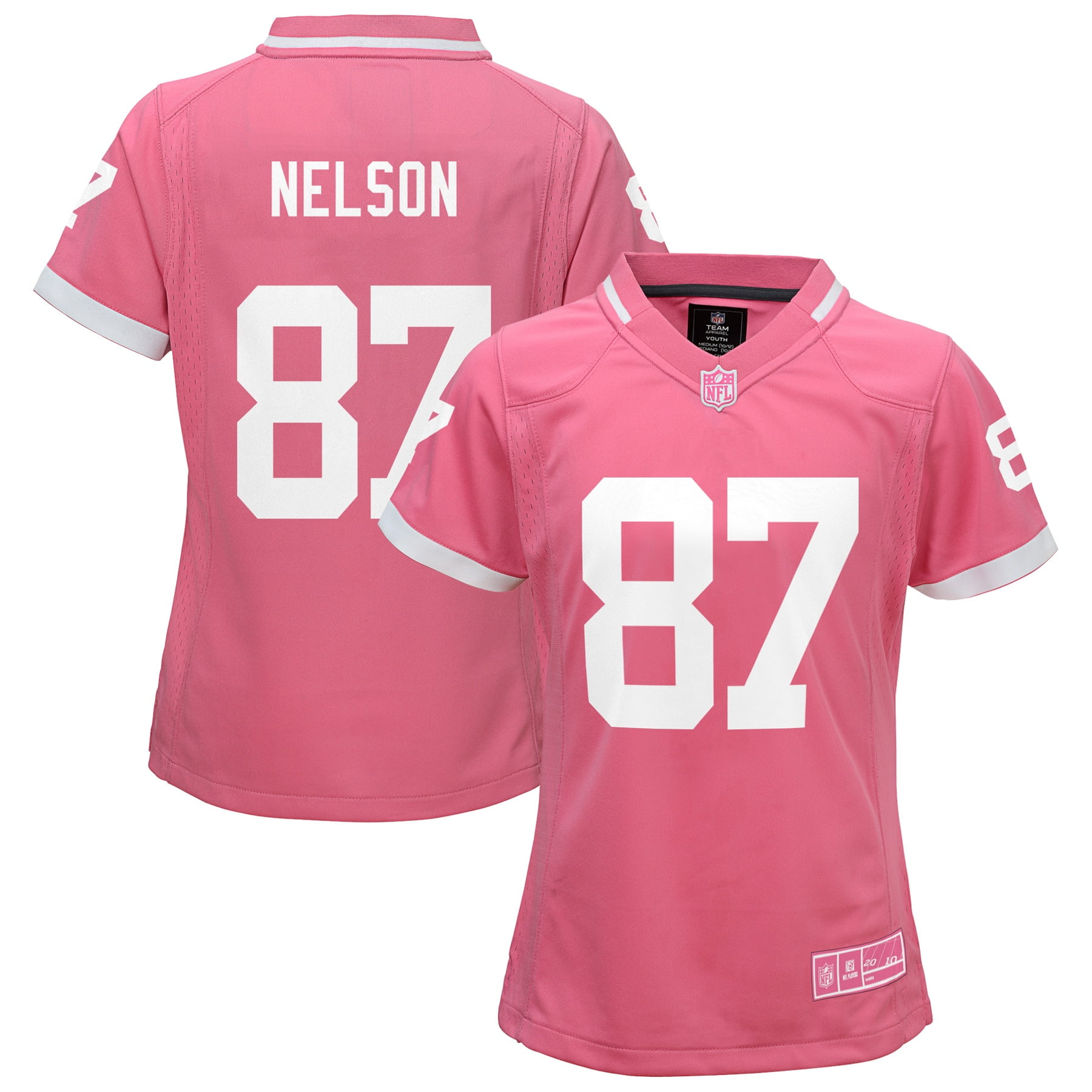 youth pink green bay packers jersey