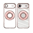 thumbnail image 3 of Magnetic Stand Case Compatible with iPhone Air, Rotatable Flexible Ring Holder Phone Cover for Men Women | Compatible with MagSafe | Shockproof & Anti-scratch | Anti-Yellowing,Rosegold, 3 of 5