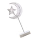 thumbnail image 3 of Toystoory Lámpara LED de noche con forma de estrella y luna, marco blanco, blanca cálida, lámpara de noche creativa con estrella, soporte para Kits de decoración para fiestas TYPE2 luna+estrella Toystoory HA007017-04, 3 of 6