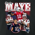 thumbnail image 4 of Men's Drake Maye Black New England Patriots Notorious T-Shirt, 4 of 4