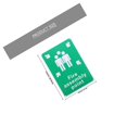 thumbnail image 2 of OUNONA Fire Assembly Point Sign Outdoor Metal Green for Safety Warning 1Pcs, 2 of 7