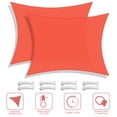 thumbnail image 4 of Yescom 2 Pack 16x12 Ft 97% UV Block Rectangle HDPE Sun Shade Sail Heavy Duty Canopy, 4 of 12