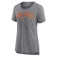 thumbnail image 2 of Women's Gray Miami Hurricanes Arched City Tri-Blend T-Shirt, 2 of 3