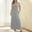 Gray-3, variant on Munlar Pink Womens T Shirt Dress Short Sleeve Long Solid Plus Size Loose Fit Maxi Dress for Women