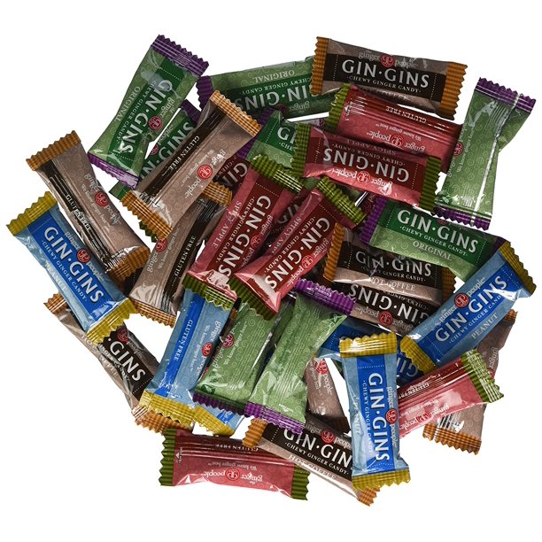 The Ginger People Gin Gins Chewy Ginger Candy 4Flavor Variety One 2