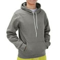 thumbnail image 2 of Clearance Sales Men's Hoodies & Sweatshirts Men's Sports And Fitness Hoodie Solid Color Sweater Slim Fit Brushed Winter Sports Top, 2 of 5