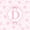 Pink D, variant on spefrowx Monogram Bow Twin Sheets for Girls, Pink Stripe Love Heart Bedding, 3 Pieces, 1 Flat Sheet, 1 Fitted Sheet and 1 Pillowcase