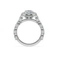 thumbnail image 2 of 1.00 T.C.W Marquise Shape Natural Diamond Latest Design Solitaire with Accents Wedding Ring for Ladies Solid 14K White Gold Size 8, 2 of 8