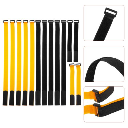 LEORX 15Pcs Sturdy Bike Wheel Stabilizer Straps Polyester Blend Material for Safe Bike Transport