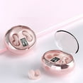 thumbnail image 7 of Oggfader Wireless Earbuds Bluetooth 5.3 Wireless Earphone Clip Type LED Intelligent Digital Display With Long Battery Life And High definition Microphone Bluetooth Earphones Pink, 7 of 7