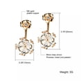 thumbnail image 5 of QQTDFG 18K Gold Plated Earring Drop AAA Cubic Zirconia Women's G263-default, 5 of 6