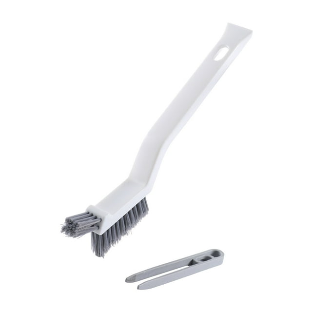 Precio reducido por tiempo limitado!Cepillo de limpieza de grietas, pinzas para limpiar el cabello del baño, cepillo de limpieza de cerdas duras, herramienta de limpieza de grietas multifuncional, cl