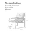 thumbnail image 7 of Accent Chair, Modern Velvet Upholstered Tufted Living Room Chair Armchair with Metal Frame, Comfy Single Sofa Chair Lounge Chair with Padded Cushion for Living Room Bedroom Office, Emerald, 7 of 7