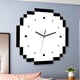 thumbnail image 4 of Reloj de pared de píxeles de mosaico moderno grande de 30 cm, relojes silenciosos para colgar en , sala de , Bar, decoración de ,, 4 of 6