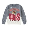thumbnail image 7 of Women's Gameday Couture  Gray San Francisco 49ers Arch Rivals Faded Wash Sweatshirt, 7 of 7