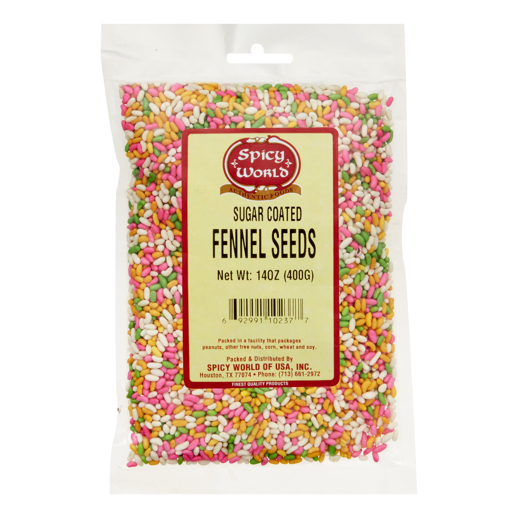 Spicy World Sugar Coated Fennel Seeds, 14 Oz