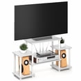 thumbnail image 2 of Furinno TURN-N-TUBE 6 Open Shelf Entertainment Center for TV up to 32 Inch White, 2 of 6