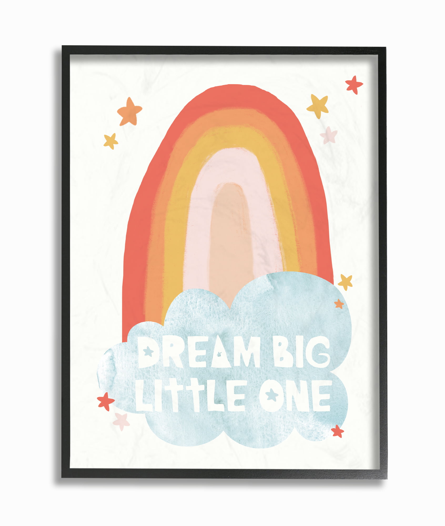 The Kids Room by Stupell In Our Family Rainbow Typography Wall Plaque Art 