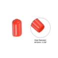 thumbnail image 2 of 10mm Rubber Pool Tip Cover Pool Cue Stick Tip Protector for Billiard Club Snooker Head Guard, Red, 12 Pack, 2 of 6
