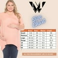 thumbnail image 7 of White Mark Maternity Shirred Maternity Top, Women's, S-3X, 7 of 7