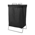 thumbnail image 2 of Foldable Laundry Basket, Large Capacity Moveable Dirty Clothes Storage Bin Organizer for Laundry Room Dorm and Bedroom, 2 of 7