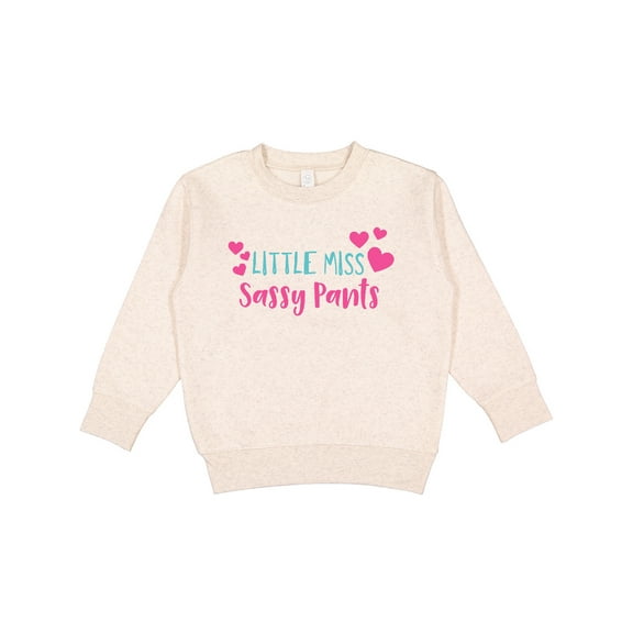 Inktastic Little Miss Sassy Pants, Sassy, Sassy Girl, Hearts Toddler Sweatshirt