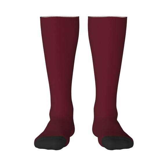 Vsdgher Maroon Knee Socks, High Socks Long Stretchy Sock Women Knee High Stocking, Long Socks for Women