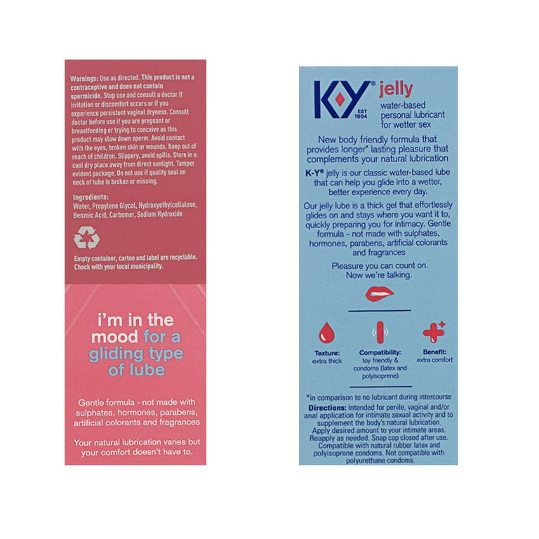 KY Jelly Personal Lubricant, 4 oz (2 pack) (Bundle) - Walmart.com