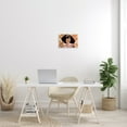 thumbnail image 2 of Stupell Industries Disco Party Abstract Female Portrait Orange Patterns Abstract Painting Unframed Art Print Wall Art, 10 x 15, 2 of 5