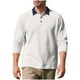 thumbnail image 2 of Blusa y camisa de manga larga con cuello vuelto para hombre, estilo informal, de golf, de negocios, con botones sueltos, de media manga, con cuello vuelto, blusas de poliéster para hombre, 2 of 9