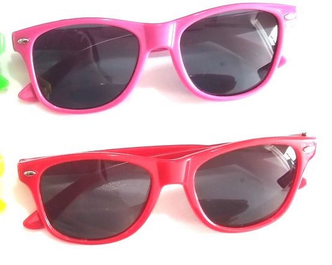 PlayWorld NeonWonder 24 pc Neon Kids Sunglasses Assorted Party Pack - Multicolor
