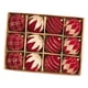 thumbnail image 5 of Adornos navideños con bolas flocadas, colgantes, reutilizables, portátiles, creativos, 12 piezas rojas de 8 cm, 5 of 9