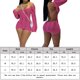 thumbnail image 2 of Monos De Punto Monos de ganchillo para mujer Ropa de fiesta nocturna con cuello oblicuo sin espalda (Rose Red M) Cgtredaw para Mujer Rosa roja T L, 2 of 6