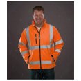 thumbnail image 3 of High Visibility Reflective Safety Jacket Workwear Waterproof Bomber Quilted Lining Jacket Lightweight for Women (Orange,M), 3 of 4