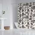 thumbnail image 3 of Waterproof Boho Style Shower Curtain 72x84 Inch Colorful Floral Vintage Polyester Unique Shower Curtain for Bathroom Hotel Home Decor with 12 Plastic Hooks, 3 of 5