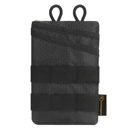 

EDFRWWS Lightweight EDC Tool Bag Foldable Molle Pouch Outdoor Accessories (Black)
