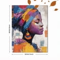 thumbnail image 3 of Qisvanset African Woman Portrait Abstract Canvas Wall Art 15.75x11.81 INCHES, 3 of 8