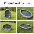 thumbnail image 4 of Pet Swimming Pool Raft Inflatable PVC Pool Raft with Printing Pattern Outdoor Water Playing Toy, Brown, 4 of 7