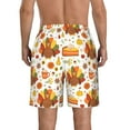 thumbnail image 3 of Kdxio Thanksgiving With Turkey Pattern Mens Casual Shorts - Drawstring Summer Beach Sports Shorts for Men, 3 of 5