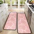 thumbnail image 4 of Kitchen Rugs Sets Of 2,Pink Marble Gold Pattern Anti Fatigue Kitchen Mat Rugs Non Slip Washable,Decorative Kitchen Floor Mats for Kitchen,Sink,Laundry,17"x47"+17"x47", 4 of 5