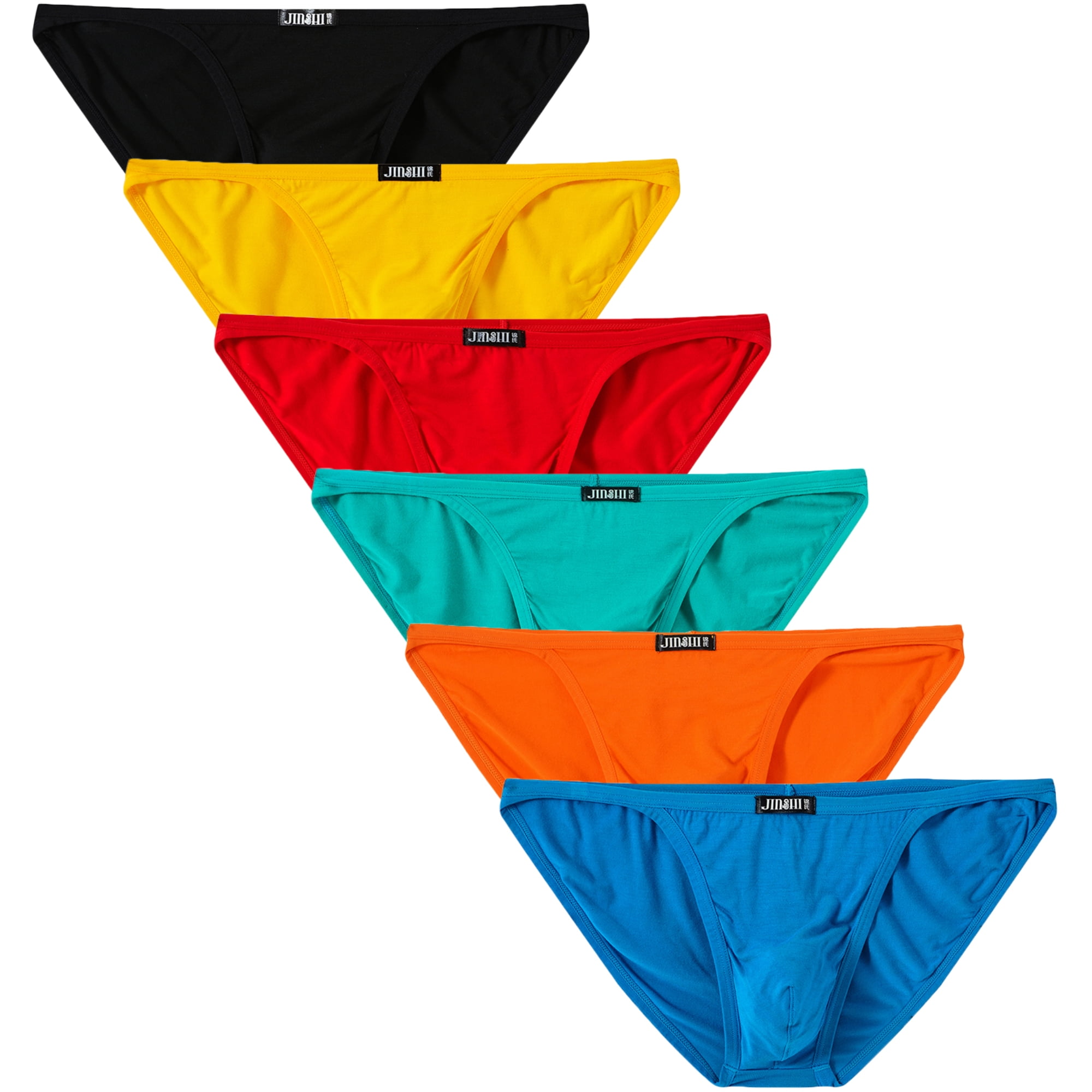 Yuyangdpb Mens Bikini Briefs Low Rise Tagless Bamboo Underwear Muti