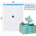 thumbnail image 2 of 10 Pack XL Vacuum Seal Storage Bags - Extra Large Space Saver Bags for Clothing, Blankets, and More, 2 of 9