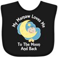 thumbnail image 3 of Inktastic Mamaw Grandma Loves Me Girls Boys Boys or Girls Baby Bib, 3 of 4