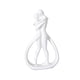 thumbnail image 3 of Estatua de pareja abrazada, adorno minimalista, coleccionable, para el hogar Blanco, 3 of 9