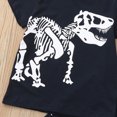 thumbnail image 4 of Toddler Kids Boys 2-Piece Dinosaur Summer Sleepwear Set Short Sleeve Top Shorts Toddler Outfit, 4 of 6