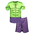 thumbnail image 1 of Conjunto para Niños Pequeños Marvel Hulk de Camiseta Transpirable y Shorts 4T, 1 of 8