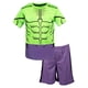 thumbnail image 1 of Conjunto para Niños Pequeños Marvel Hulk de Camiseta Transpirable y Shorts 4T, 1 of 8
