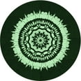 thumbnail image 1 of Ahgly Company Machine Washable Indoor Round Transitional Night Black Area Rugs, 7' Round, 1 of 7